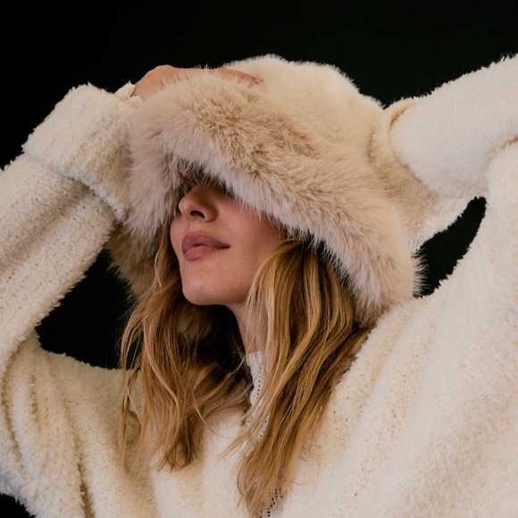 Free People Snow Angel Faux Fur Beanie - Picture 3 of 10